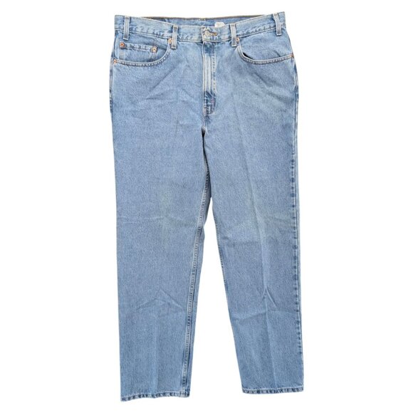 Levis 550 Relaxed Fit Jeans Mens Blue Light Wash Straight Cotton Denim Sz 38x32 - Picture 1 of 11